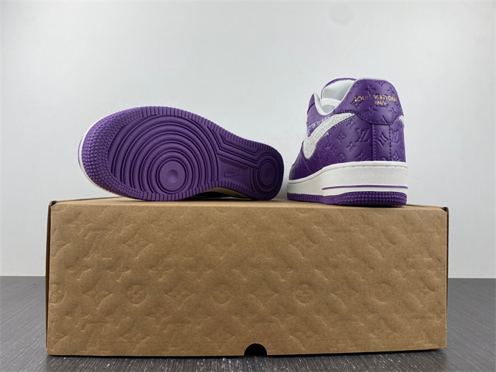 Luis Vitton Nike Air Force 1 Low By Purple White