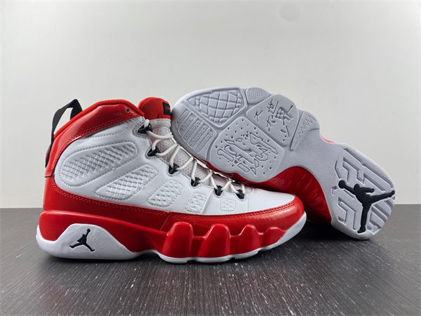 Jordan 9 Retro White Gym Red